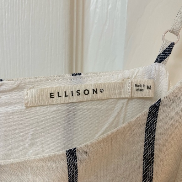 NWOT Ellison Spaghetti Strap Ruffled Swing Dress - Picture 6 of 11